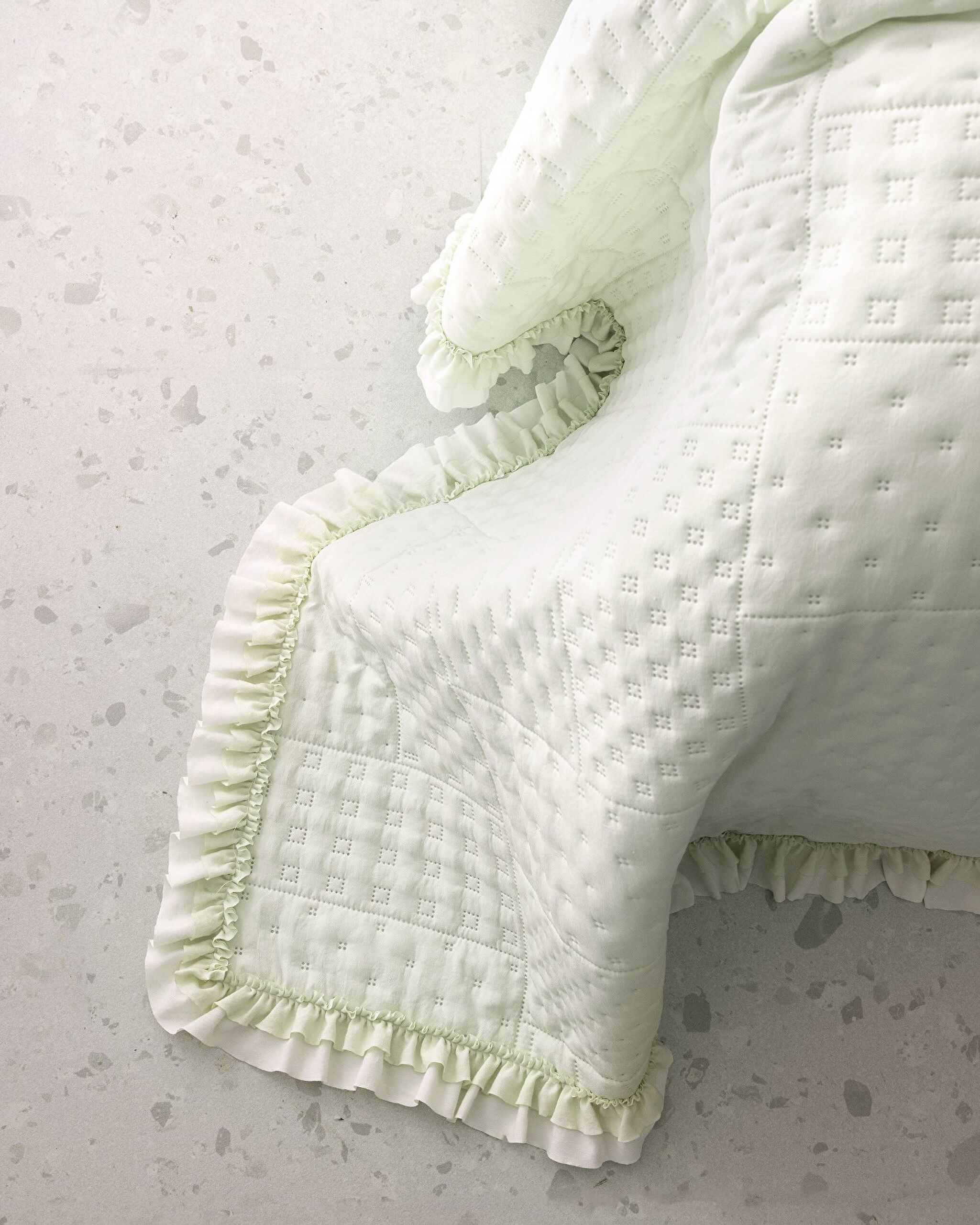 Couvre-lit Simple Medus - Vert Menthe - 6