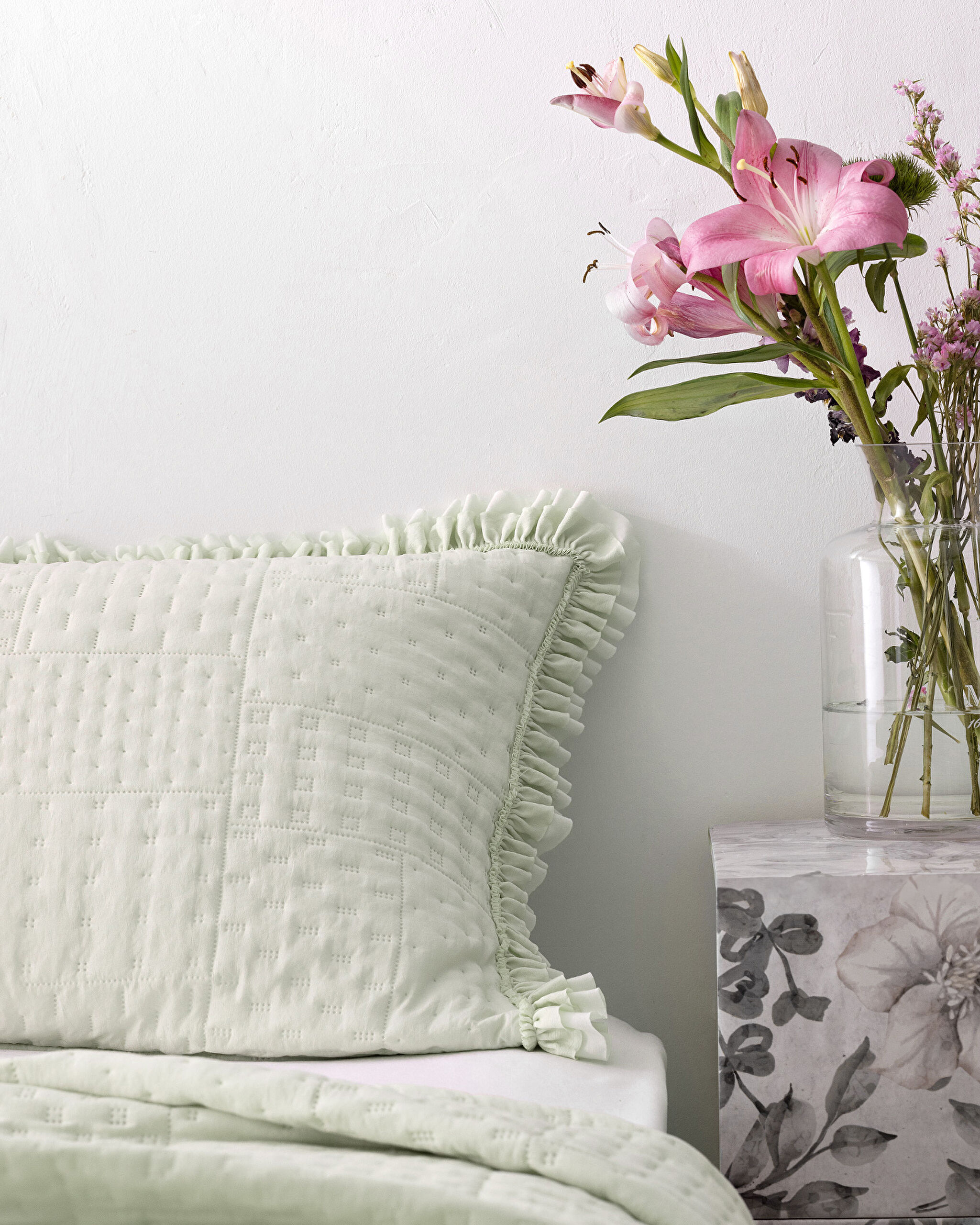 Couvre-lit Simple Medus - Vert Menthe - 4