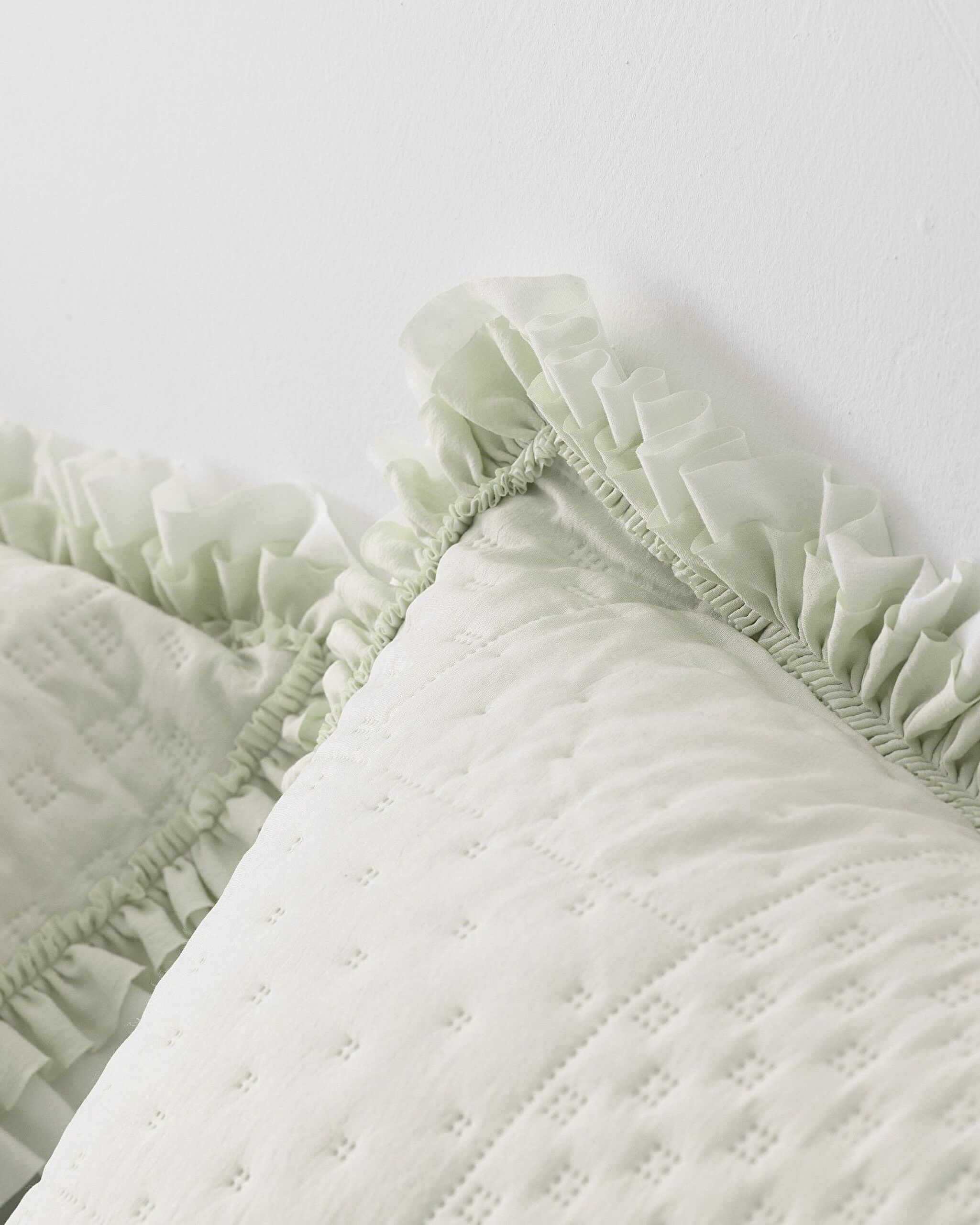 Couvre-lit Simple Medus - Vert Menthe - 5