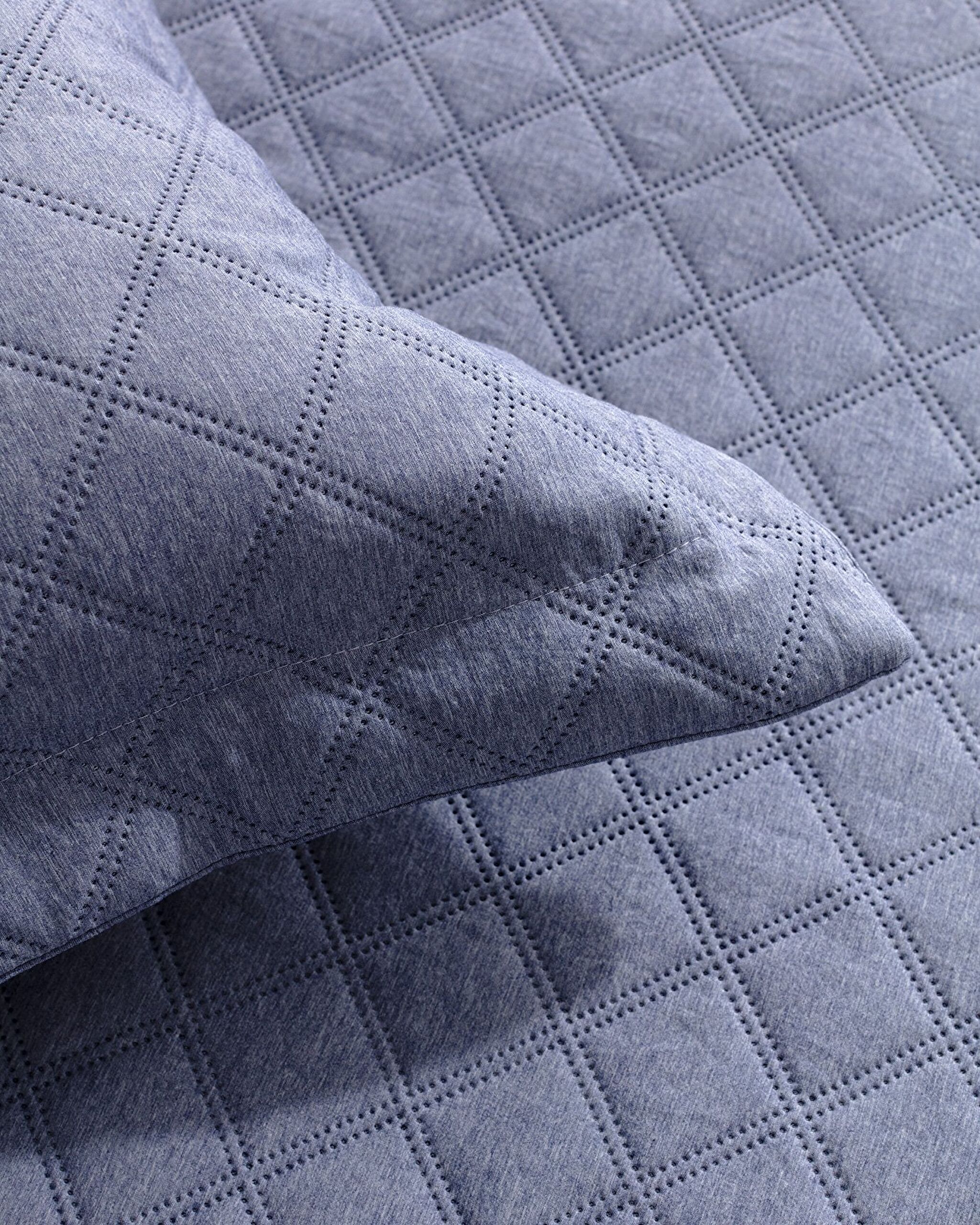 Couvre-lit simple Relinda - Indigo - 4