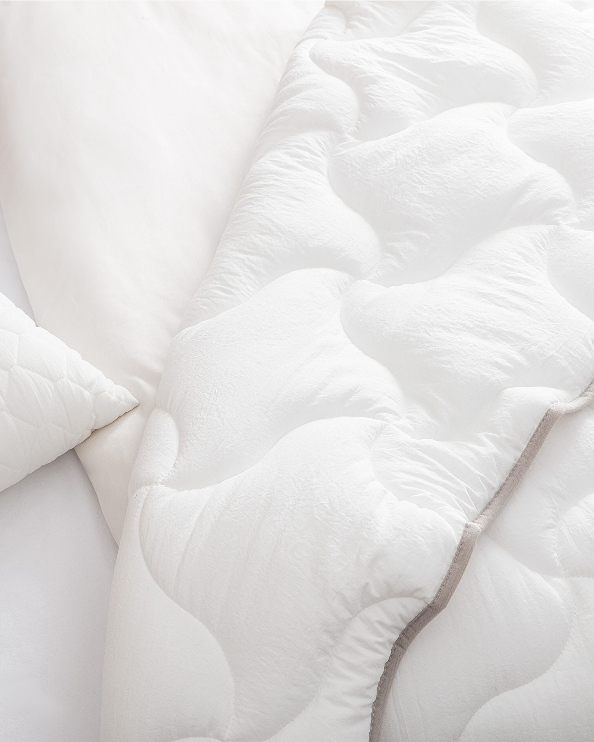 Odette Single Bamboo Quilt - White - 6