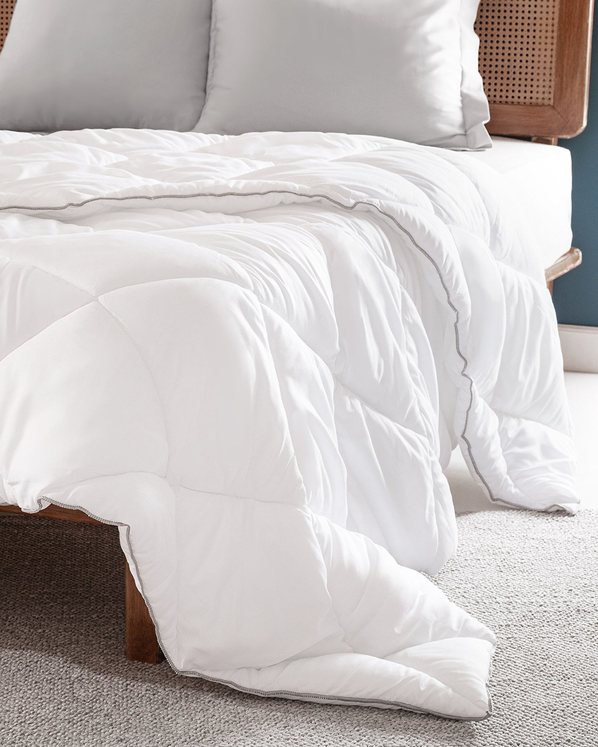 Leonce Single Micro Quilt - White - 0