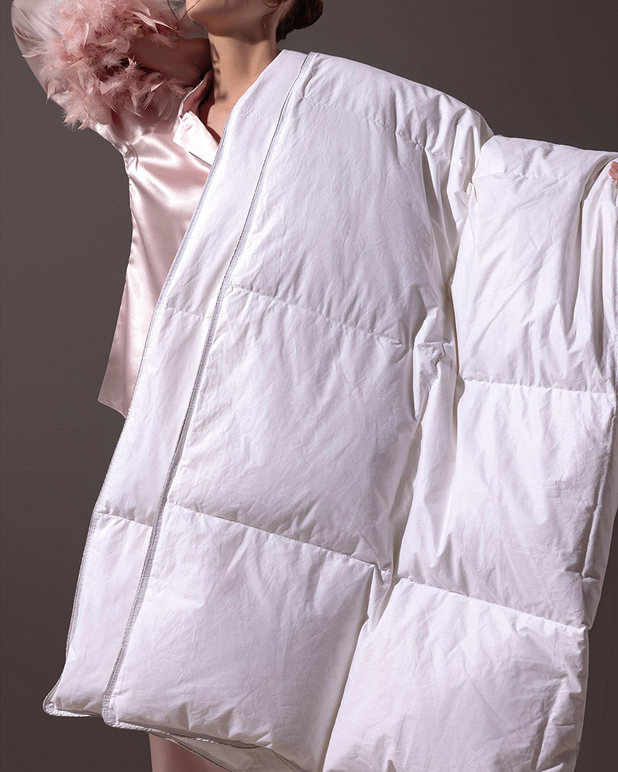 Edmon Single Goose Feather Duvet - White - 1