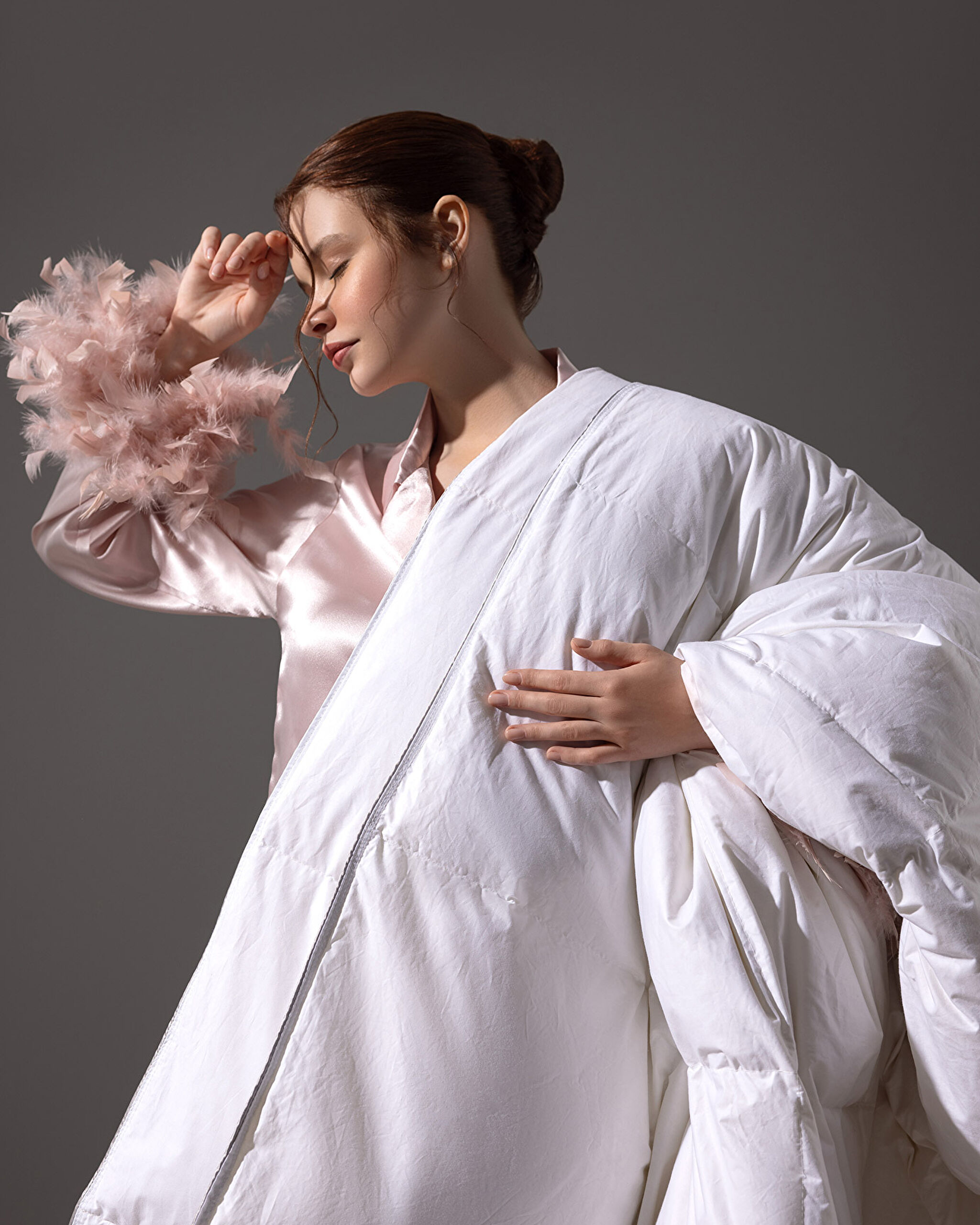 Edmon Single Goose Feather Duvet - White - 2