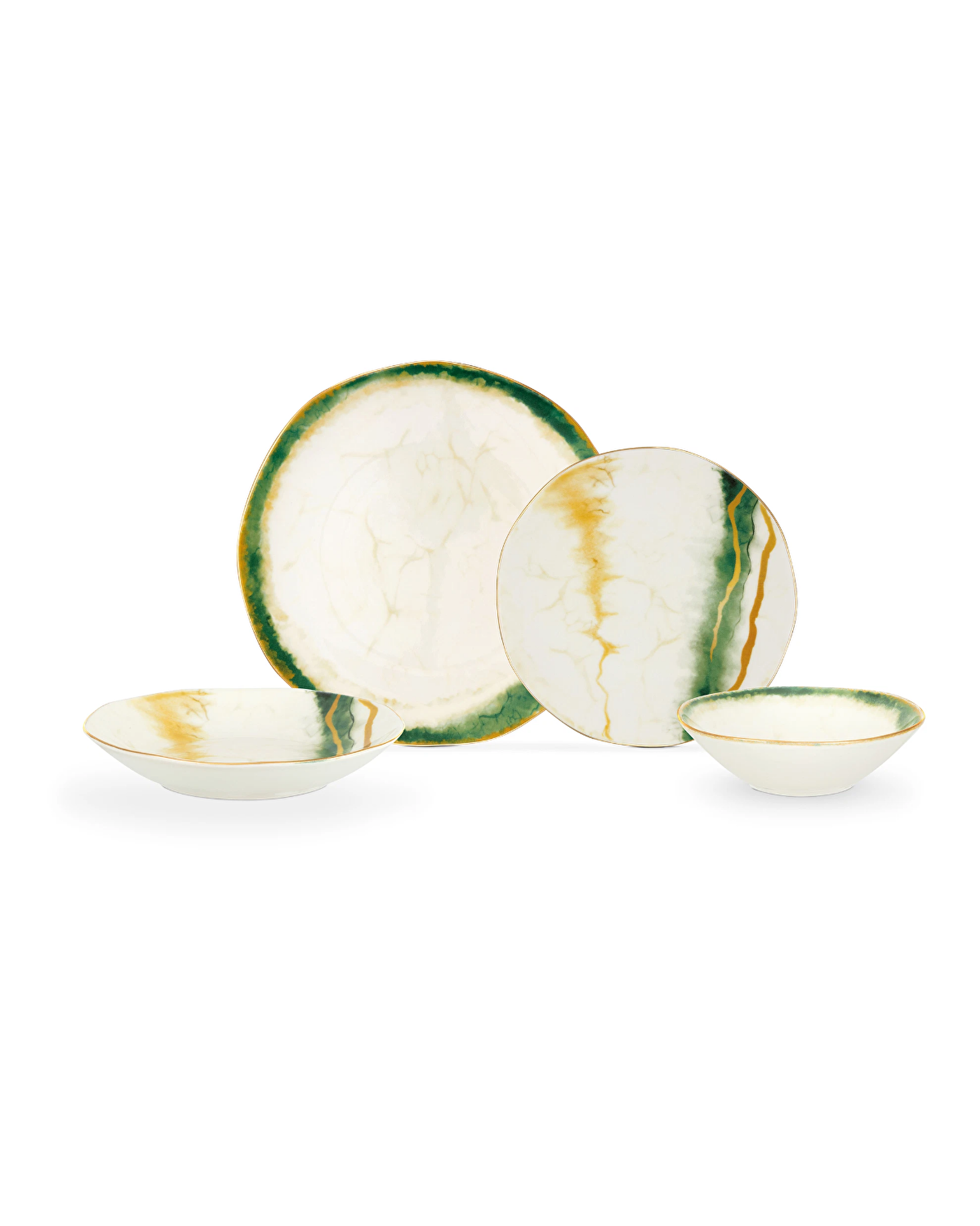 Service de table Mining 24 pièces pour 6 personnes - Vert - 3