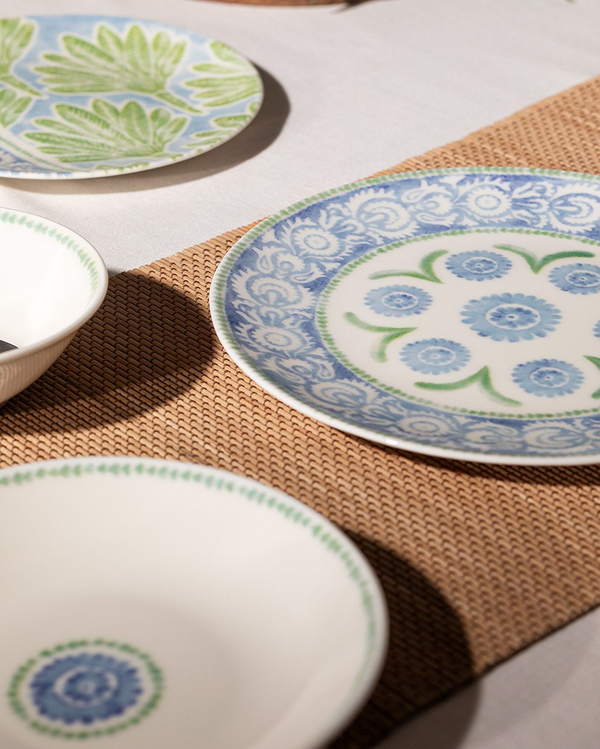 Service de table 24 pièces Manon pour 6 personnes - Bleu/Menthe - 4