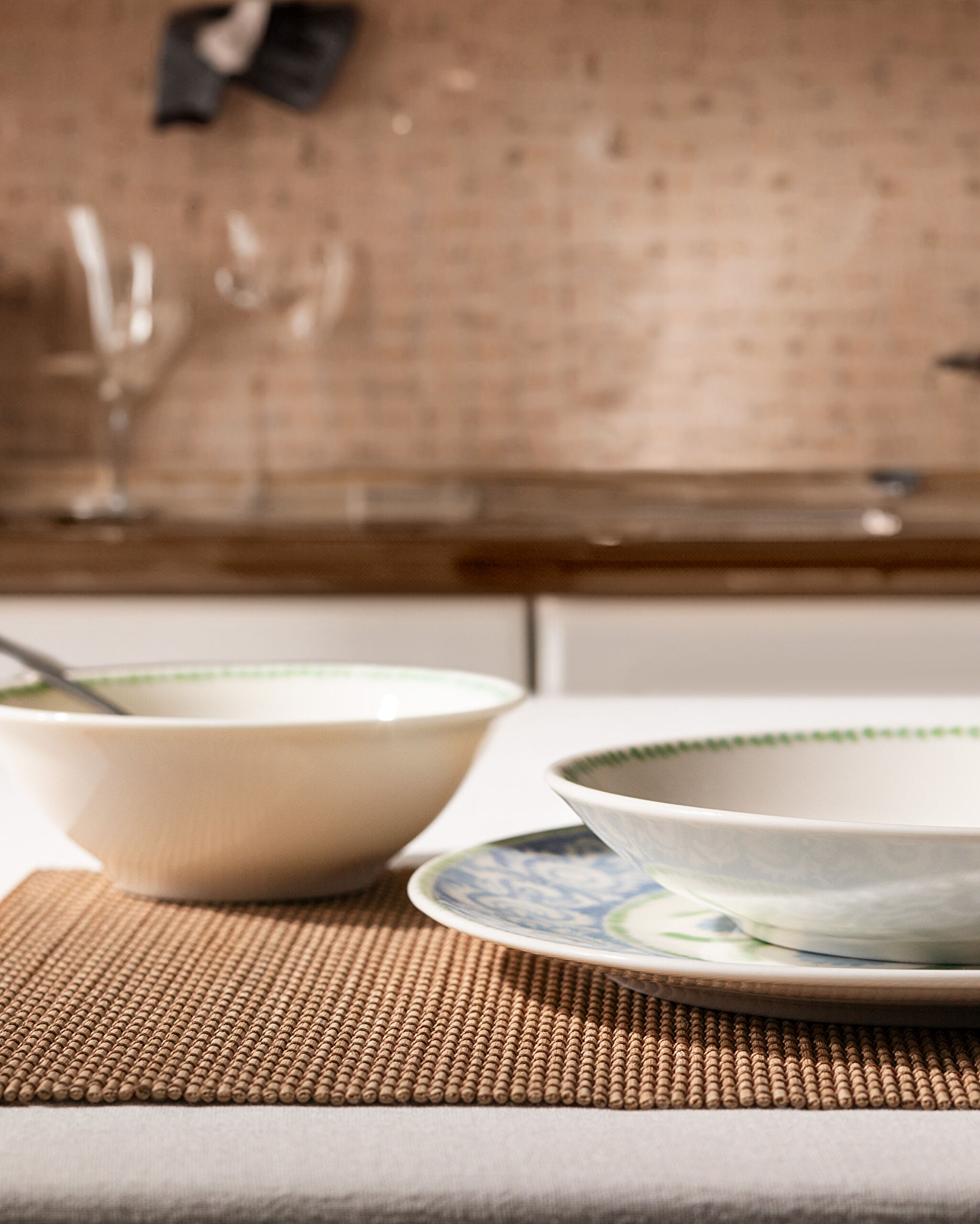 Service de table 24 pièces Manon pour 6 personnes - Bleu/Menthe - 7