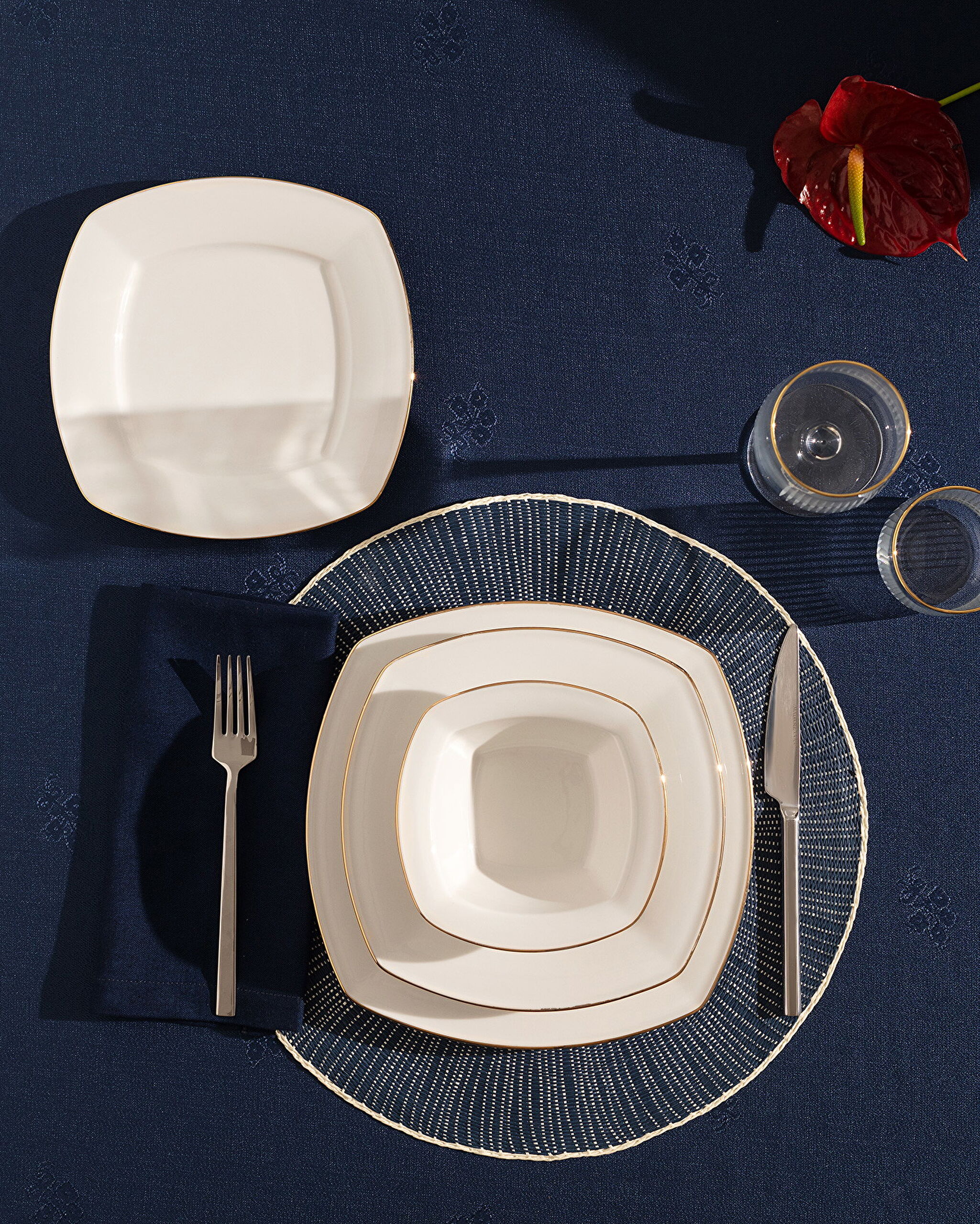 ⁠ Noya 24 Piece Dinner Set Gold/platinum_2}