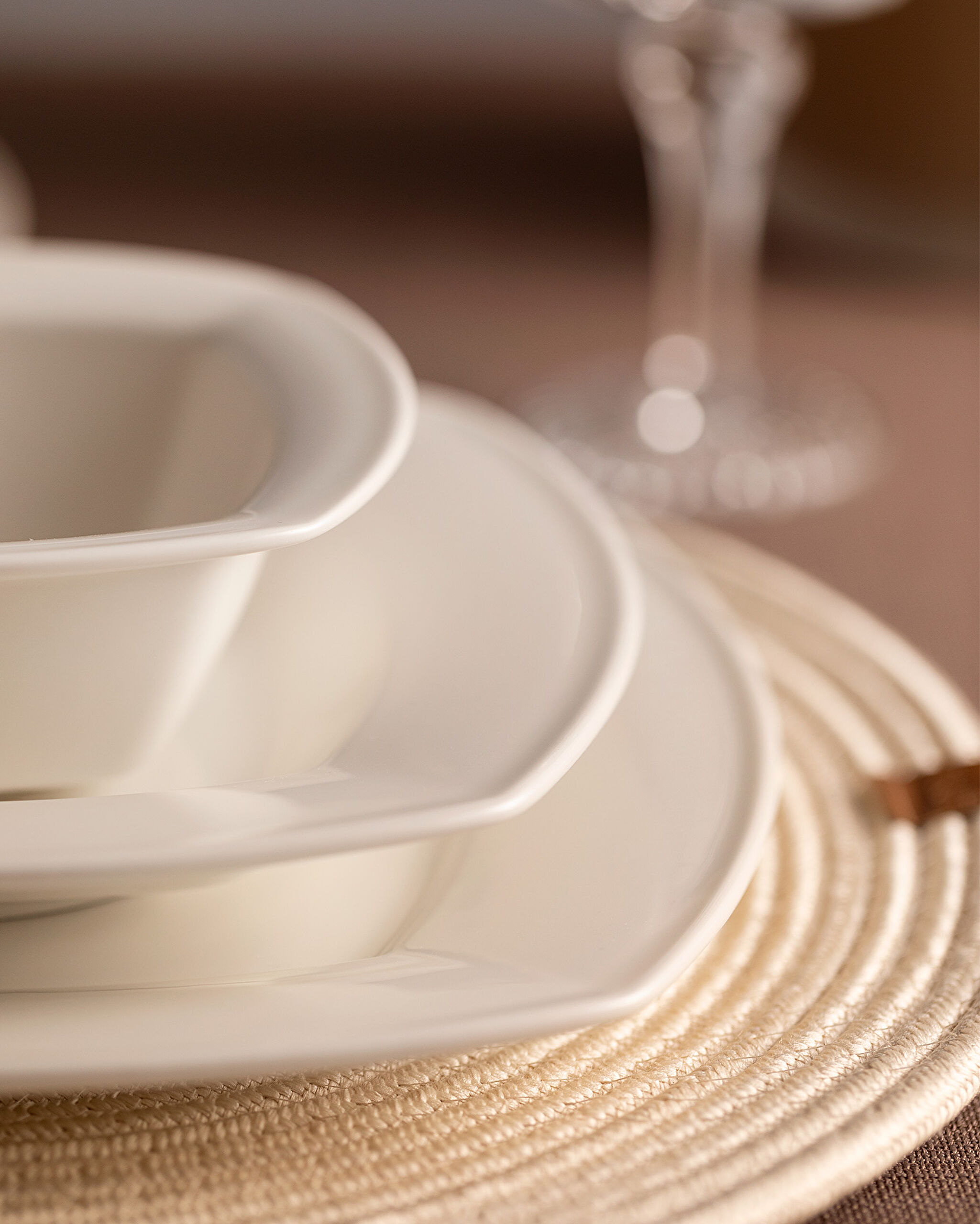 Service de table Noya 24 pièces pour 6 personnes - Blanc - 3