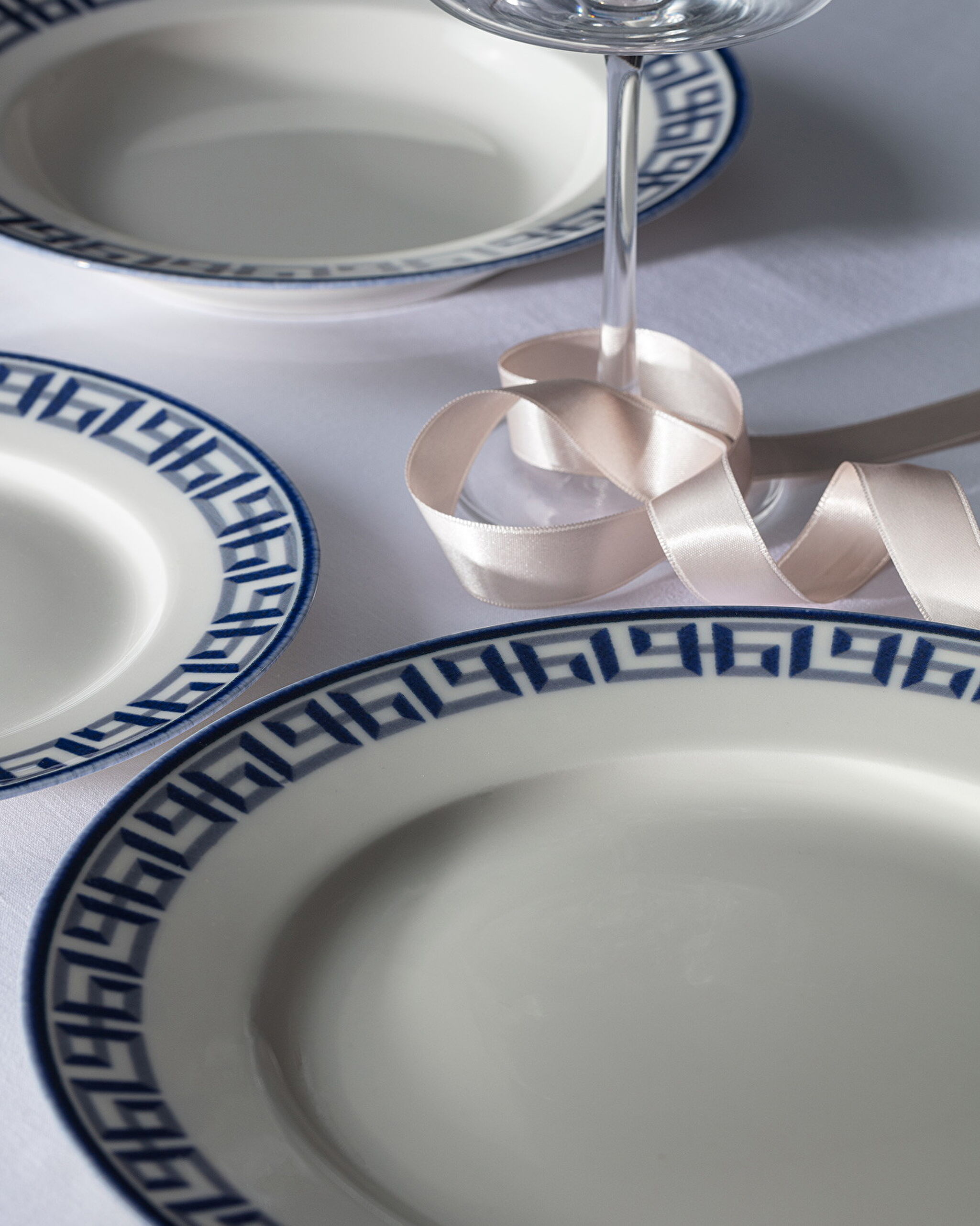 Service de table Lavra 24 pièces pour 6 personnes - Bleu/Blanc - 5