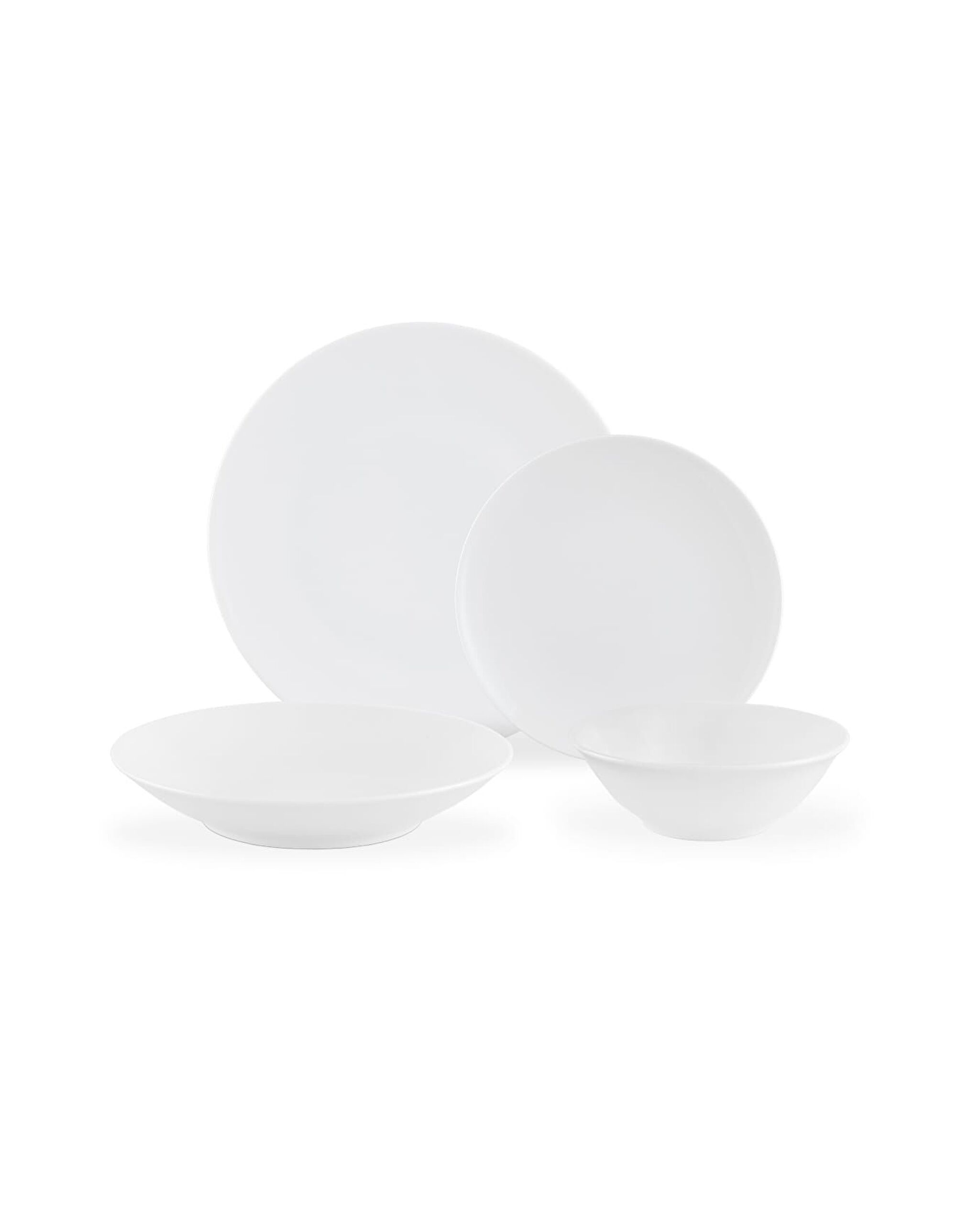 Allons 24 Piece Dinner Set for 6 Persons - White - 0