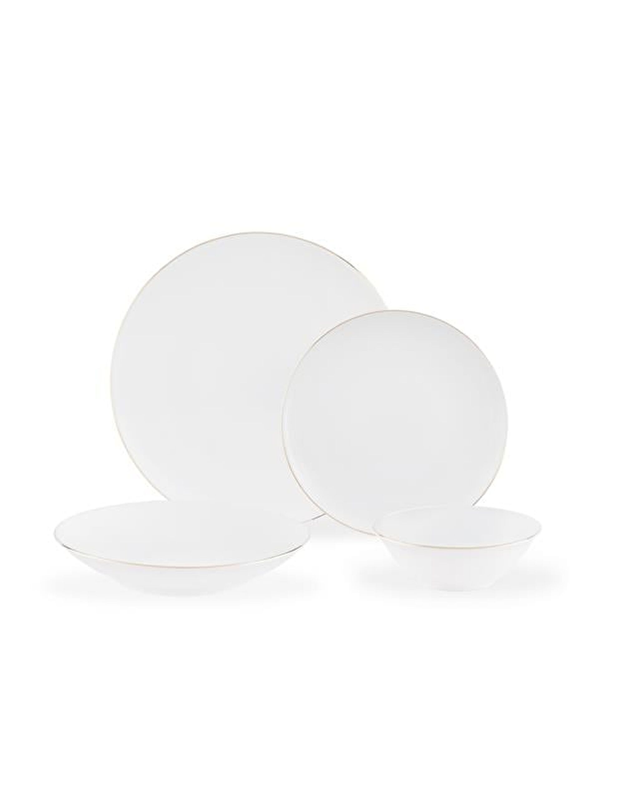 Allons 24 Piece Dinner Set Gold/platinum