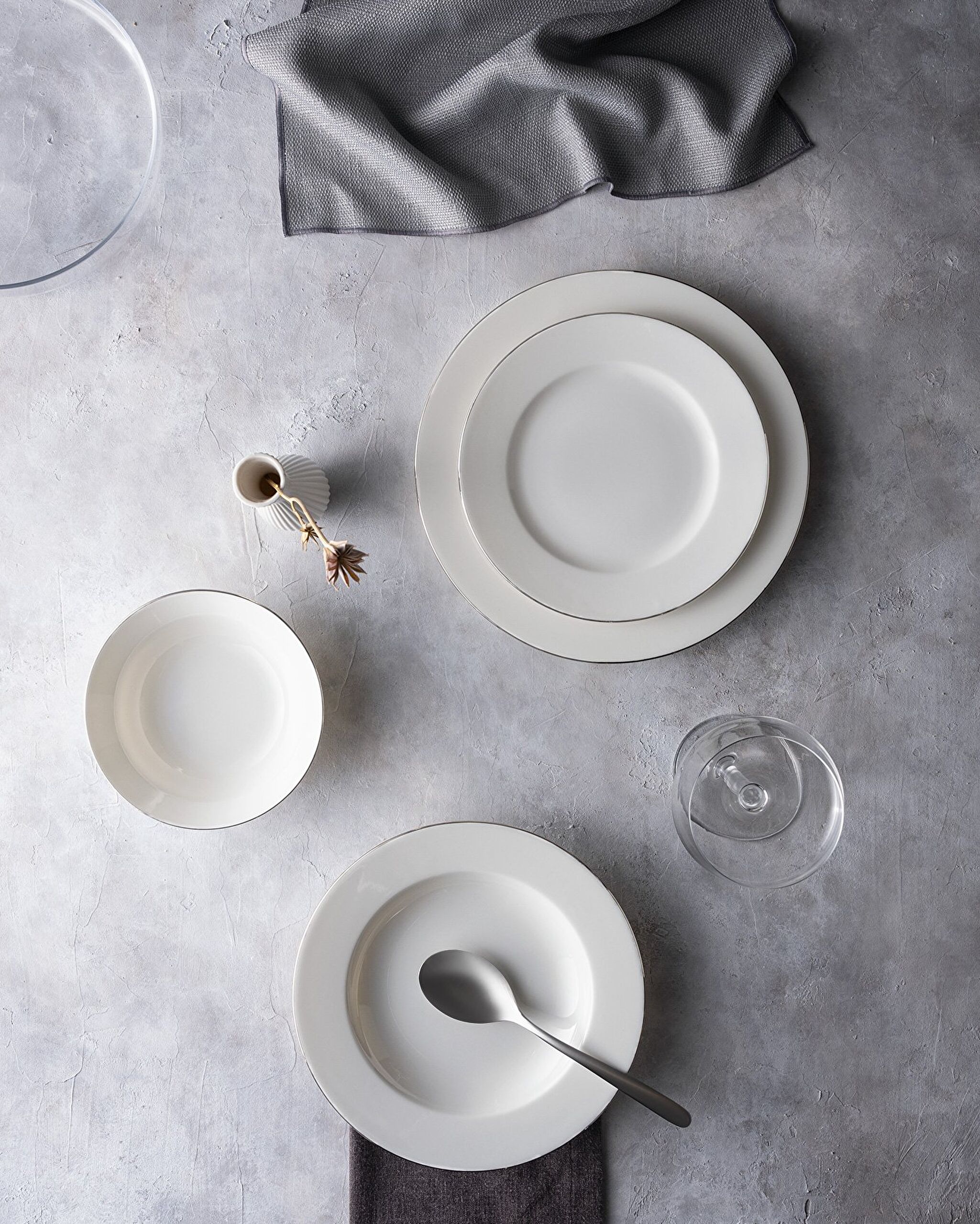 Galena 24 Piece Dinner Set Gold/platinum - 0