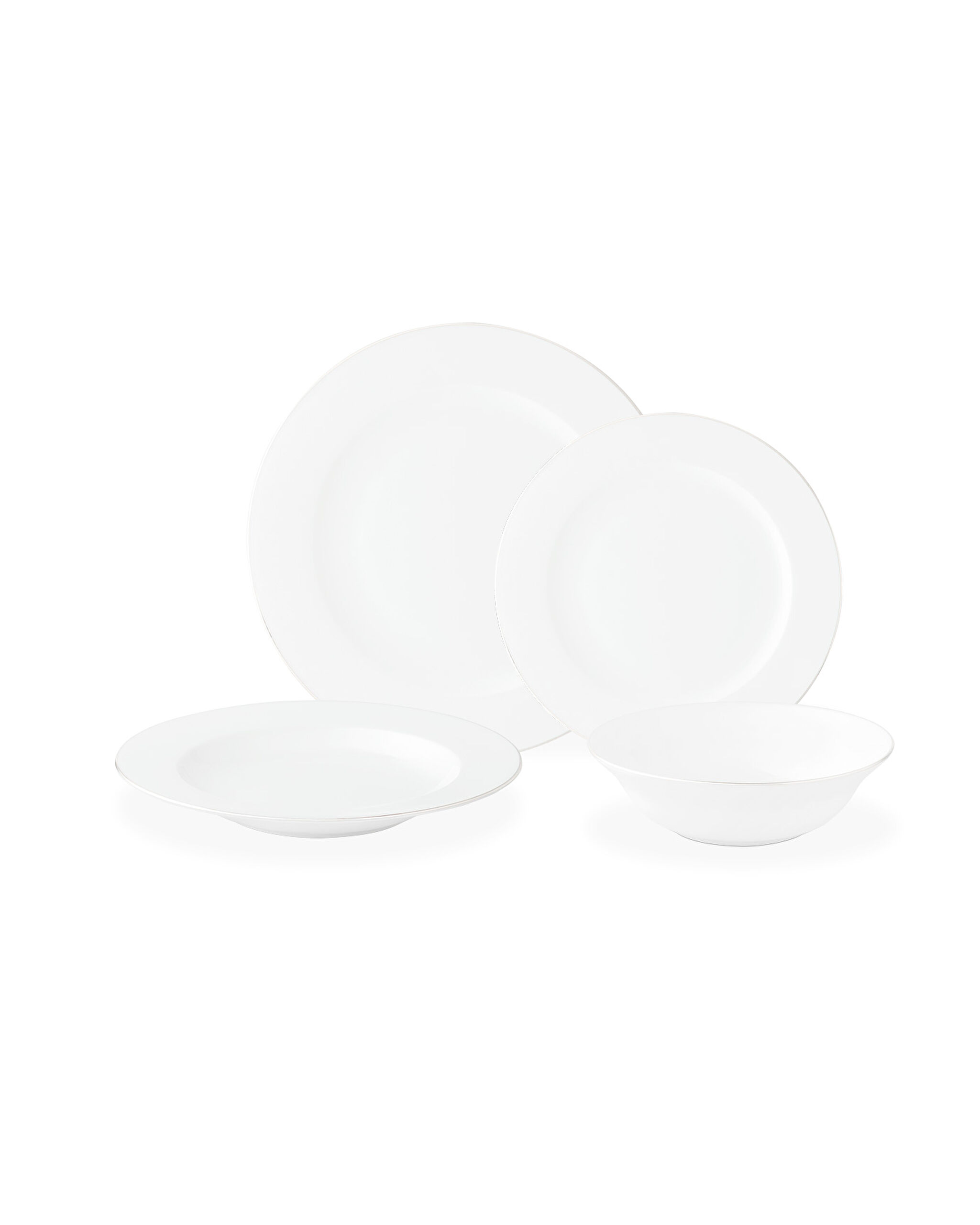 Galena 24 Piece Dinner Set Gold/platinum - 5