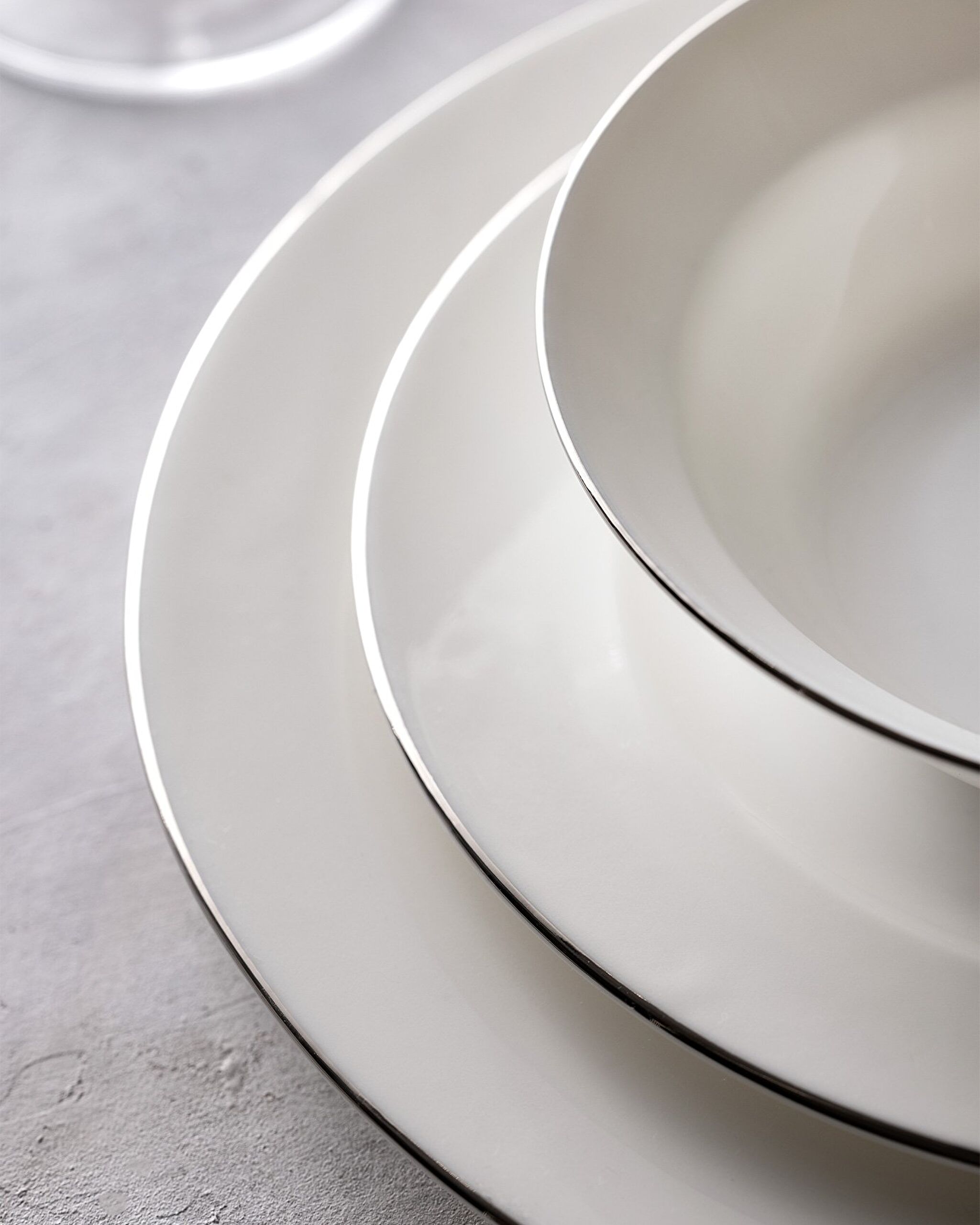 Galena 24 Piece Dinner Set Gold/platinum - 4