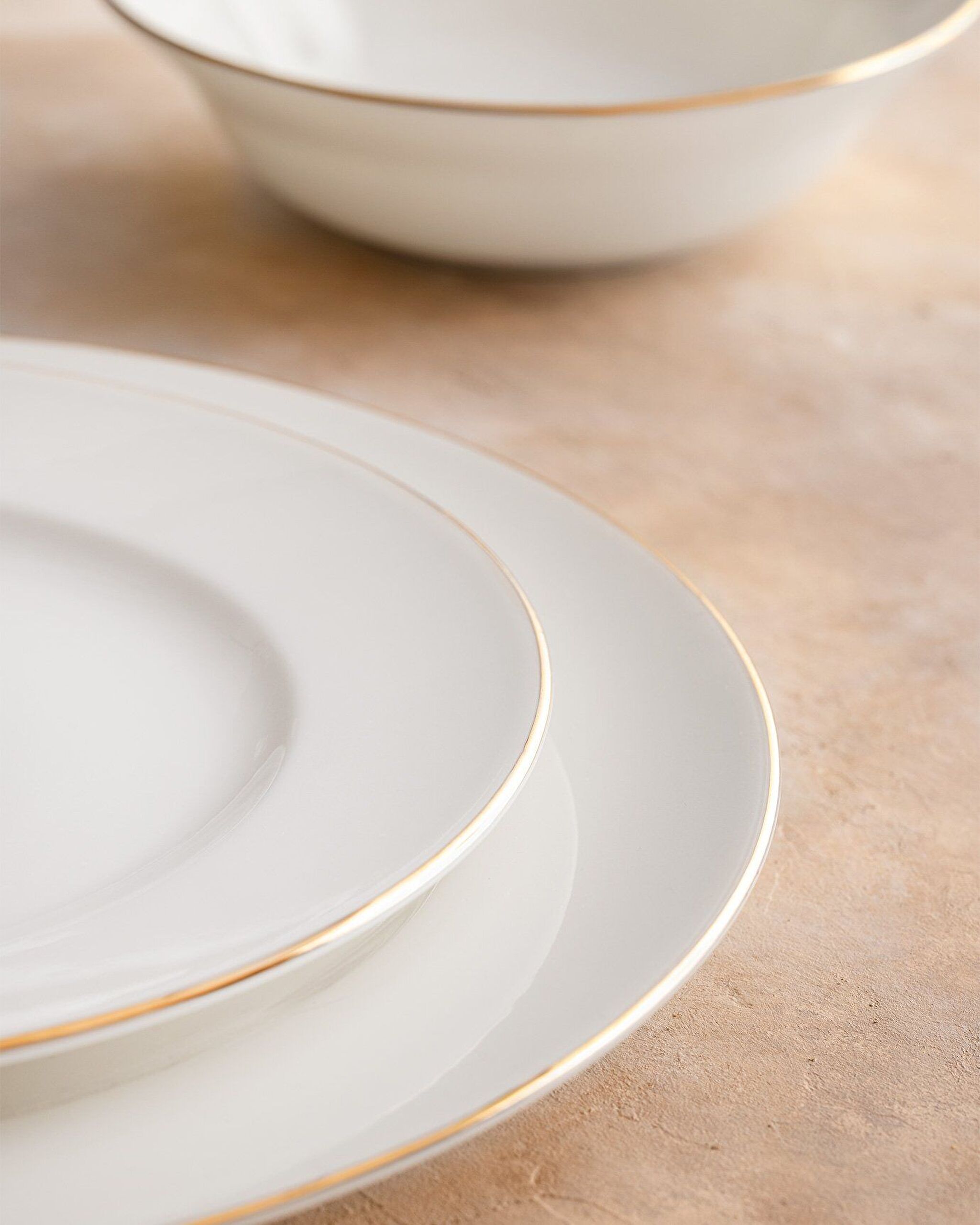 Galena 24 Piece Dinner Set Gold/platinum - 3