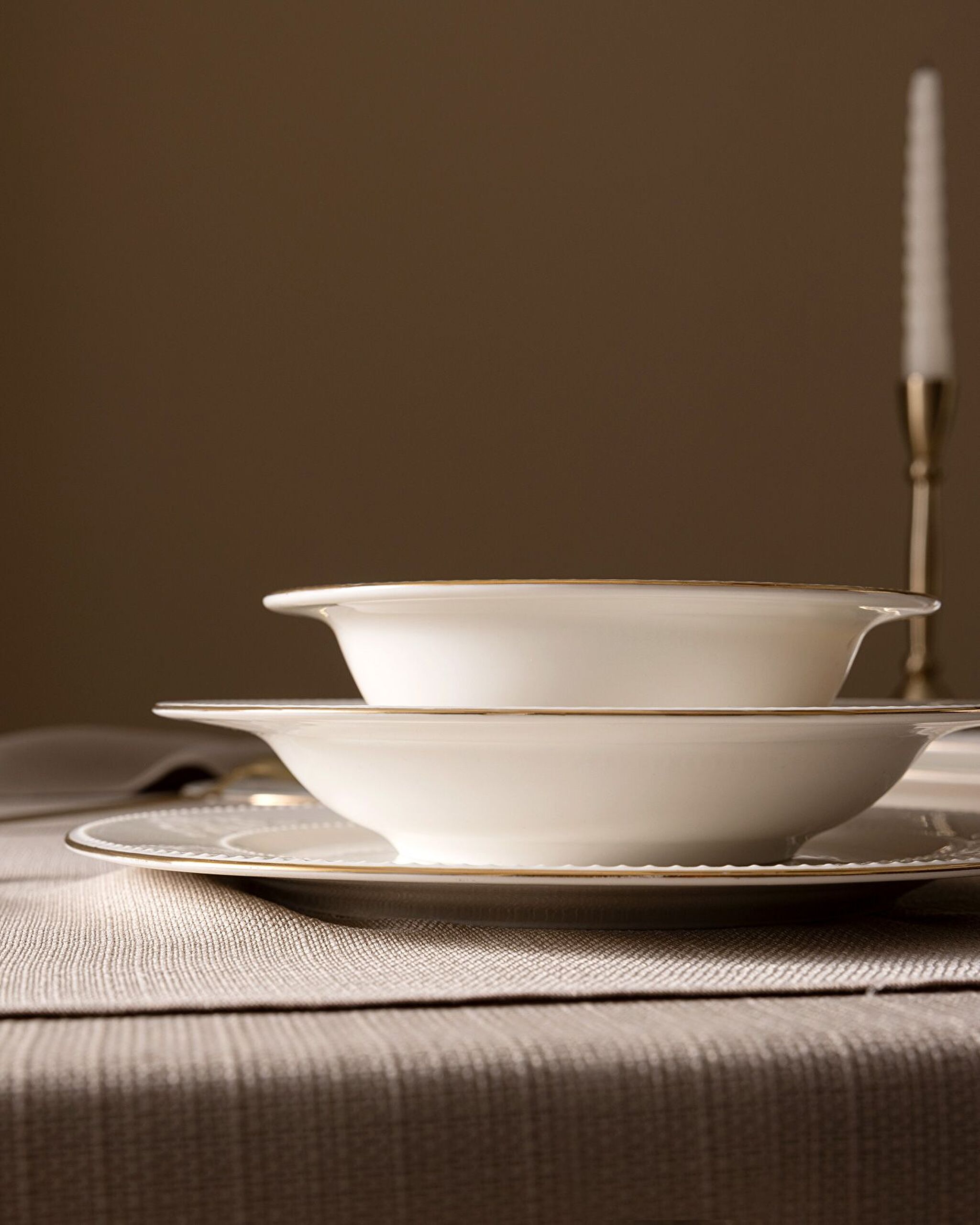 Odette 28 Piece Dinner Set Gold/platinum - 6