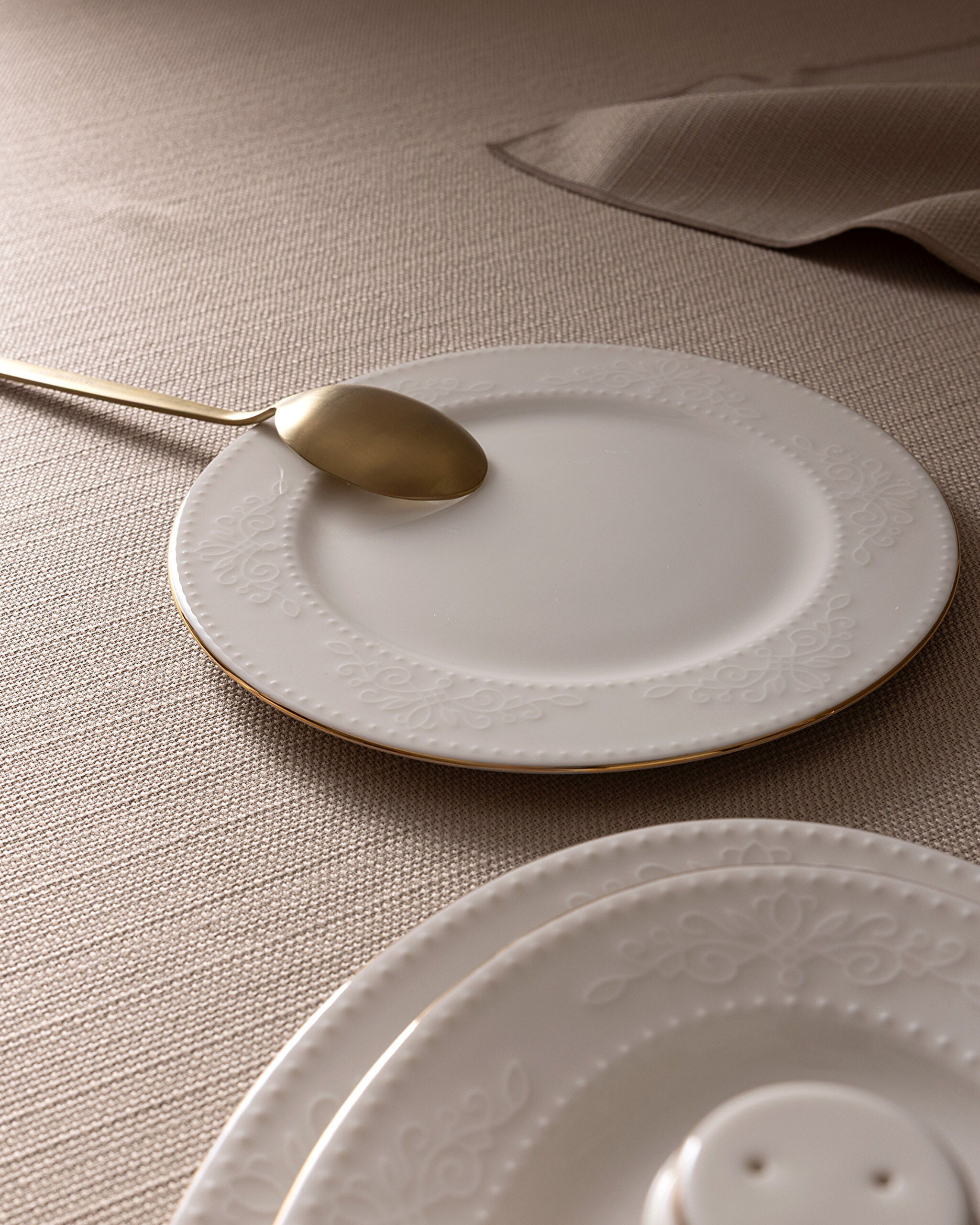 Odette 28 Piece Dinner Set Gold/platinum - 4