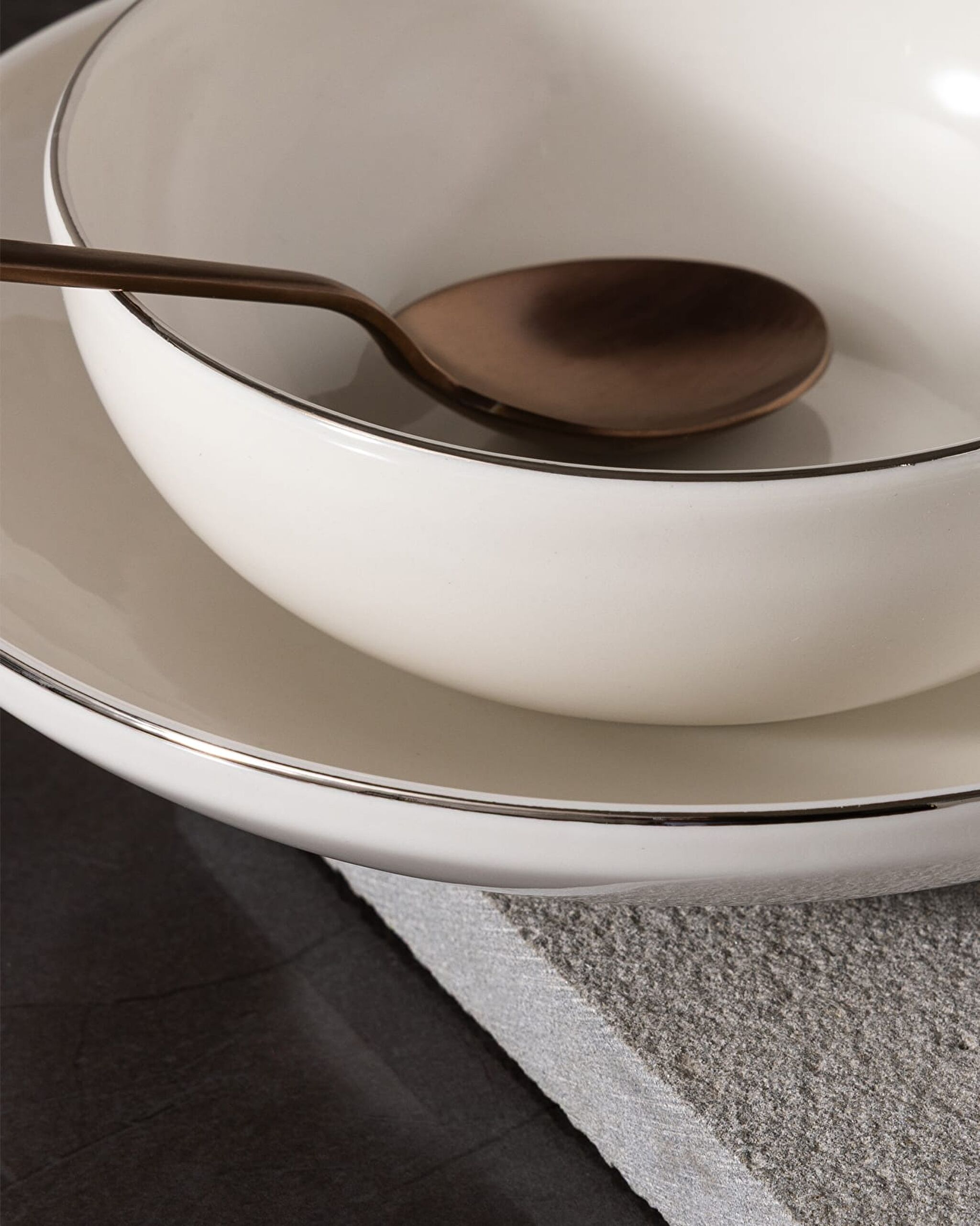 Mirage 24 Piece Dinner Set Gold/platinum - 3