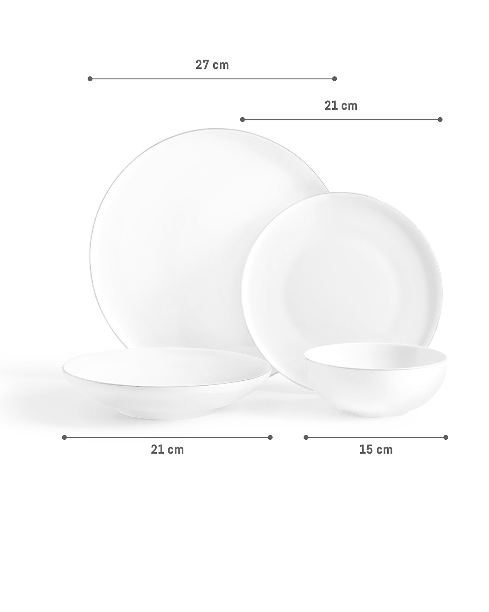 Mirage 24 Piece Dinner Set Gold/platinum - 7