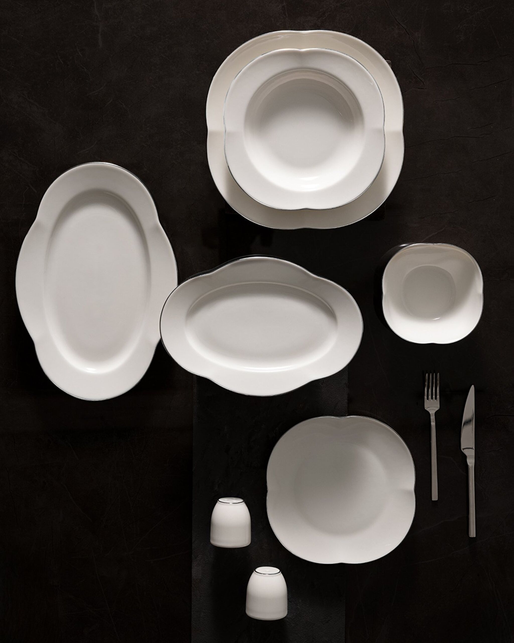 Perle 28 Piece Dinner Set Gold/platinum - 0