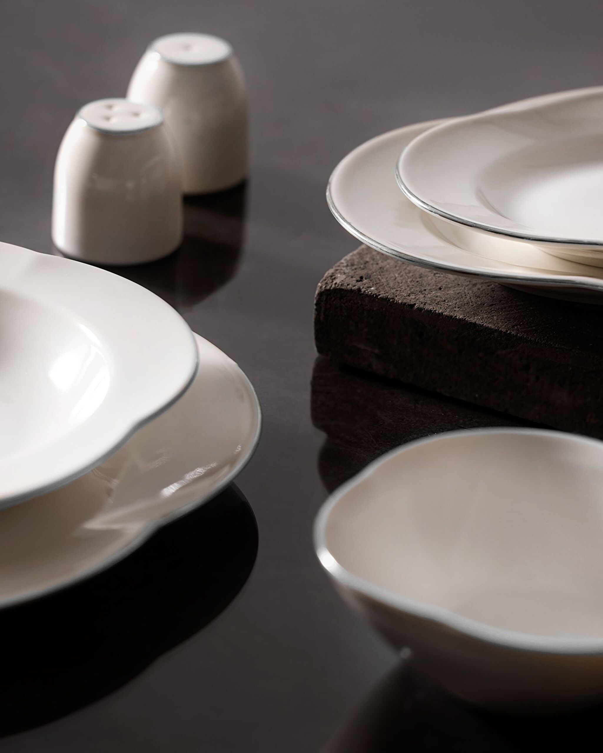 Perle 28 Piece Dinner Set Gold/platinum - 3