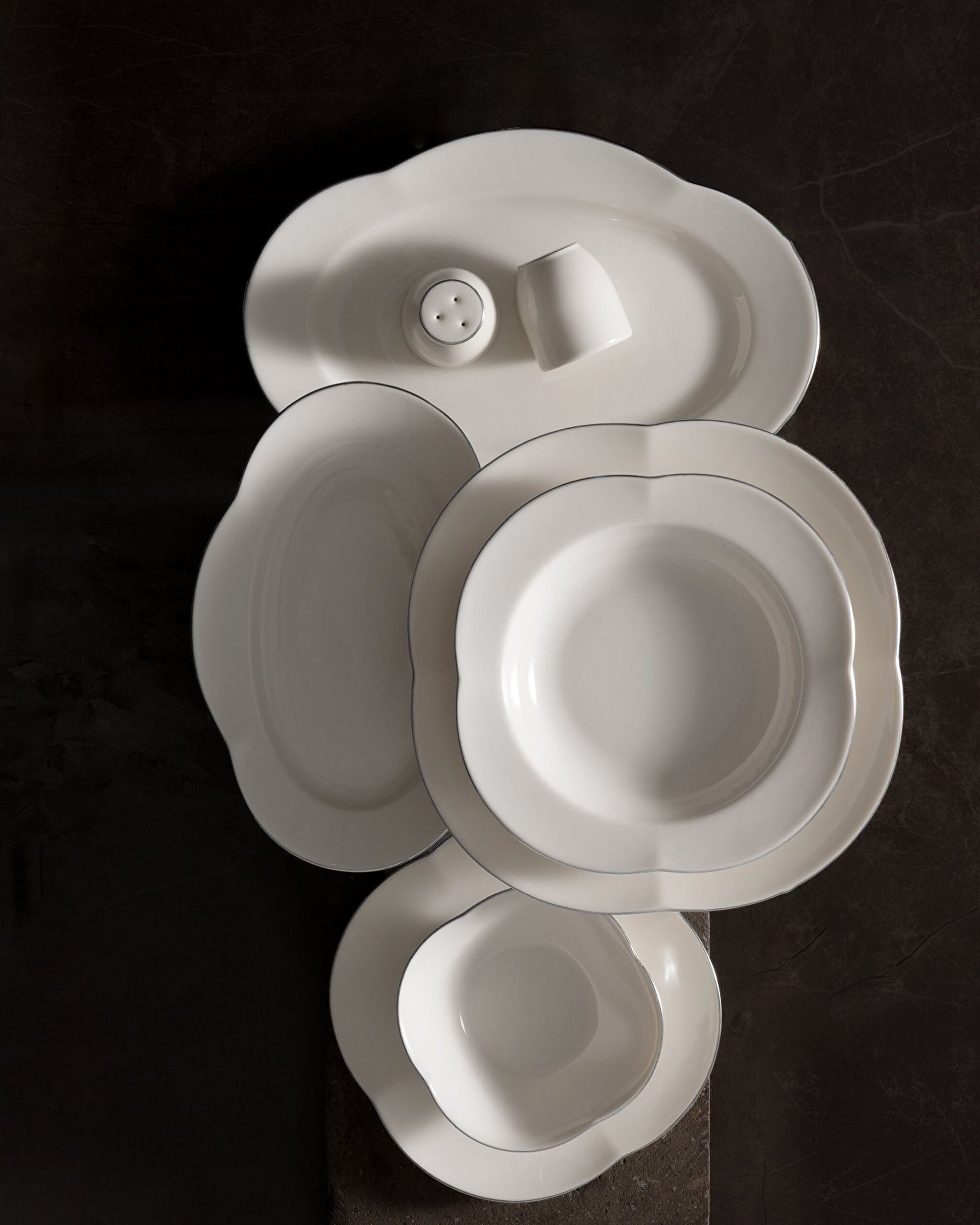 Perle 28 Piece Dinner Set Gold/platinum - 1