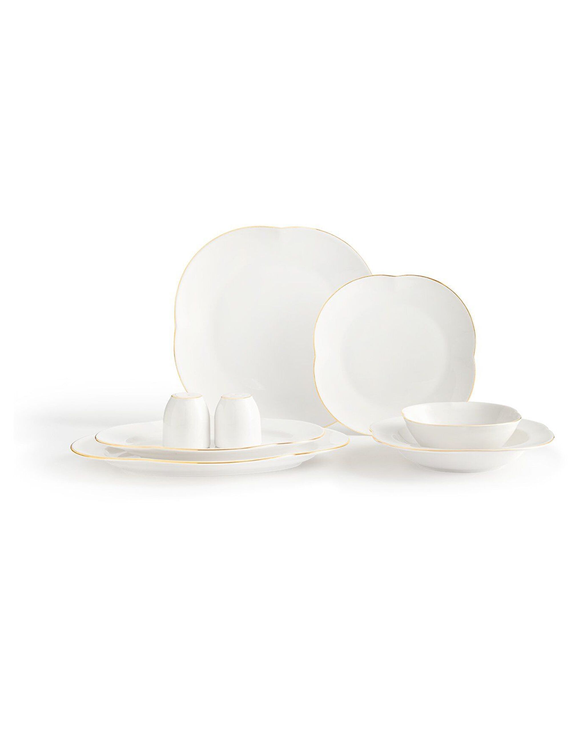 Perle 28 Piece Dinner Set Gold/platinum - 6