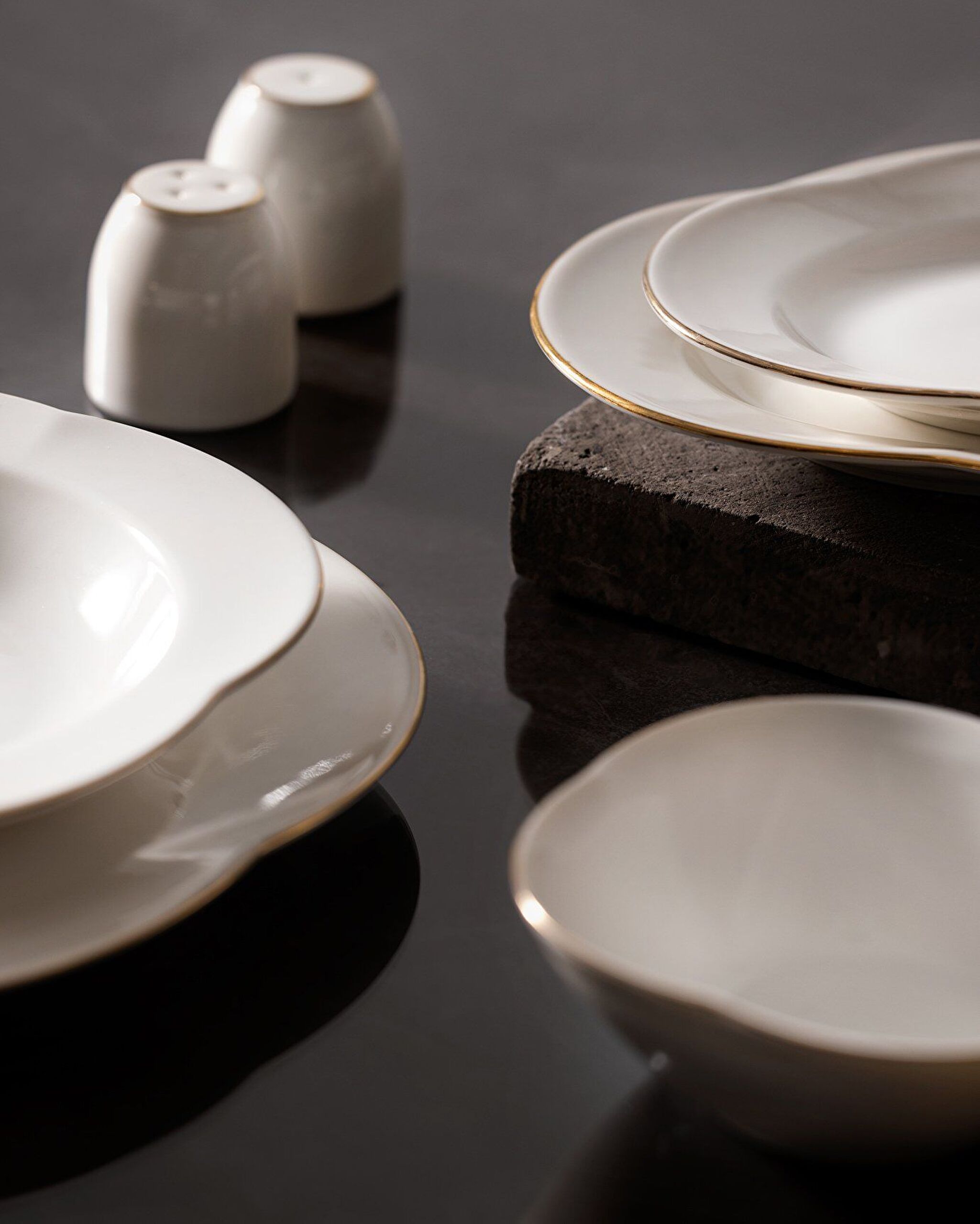 Perle 28 Piece Dinner Set Gold/platinum - 3