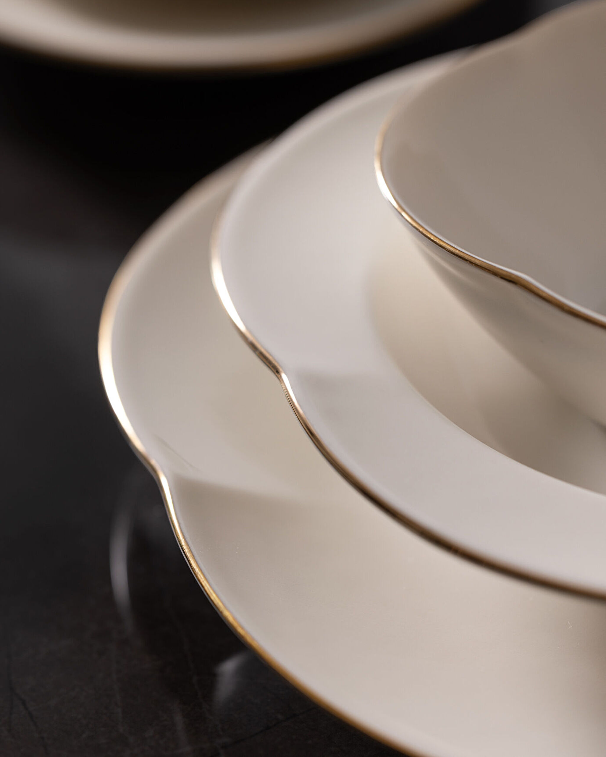 Perle 28 Piece Dinner Set Gold/platinum - 5