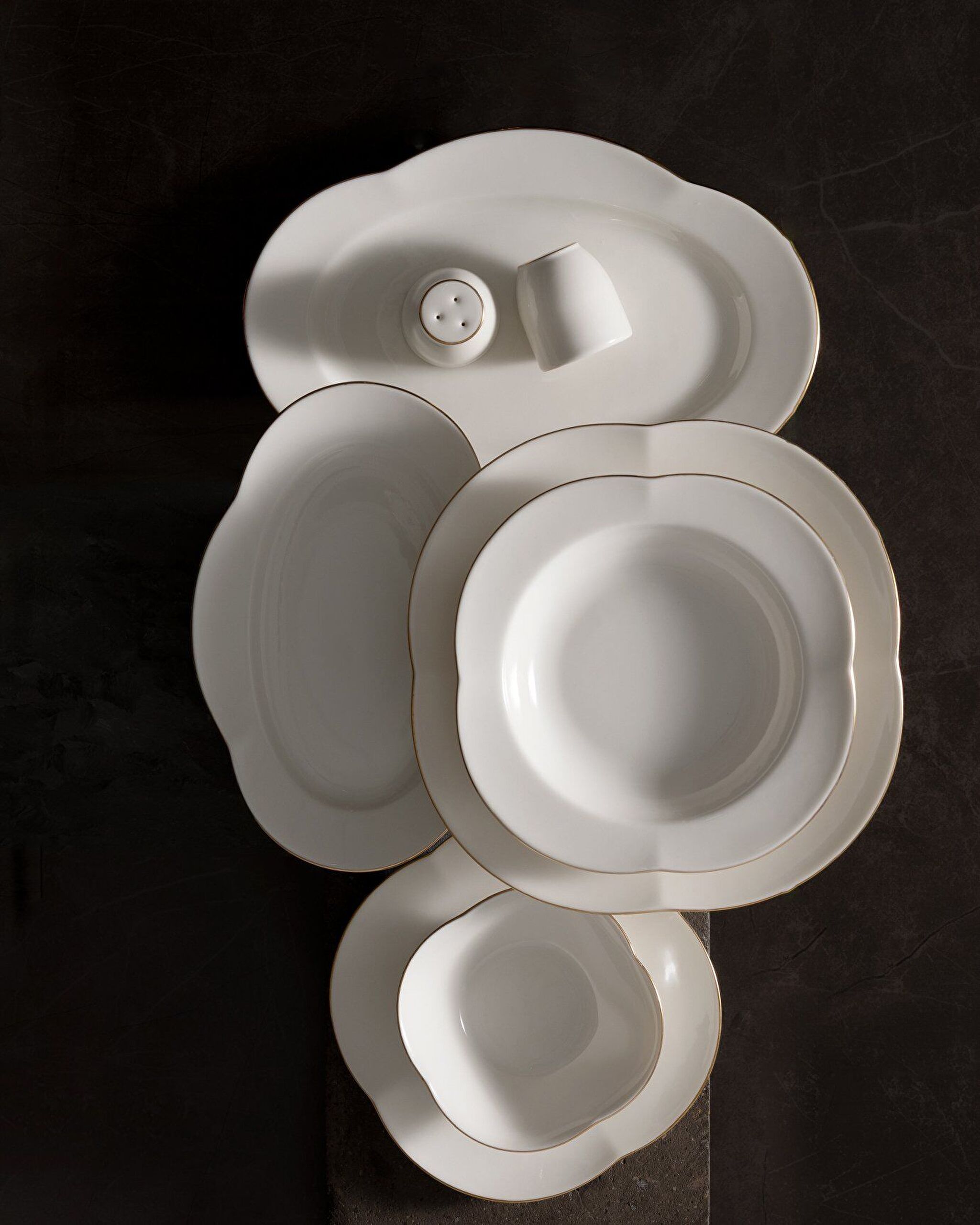 Perle 28 Piece Dinner Set Gold/platinum - 1