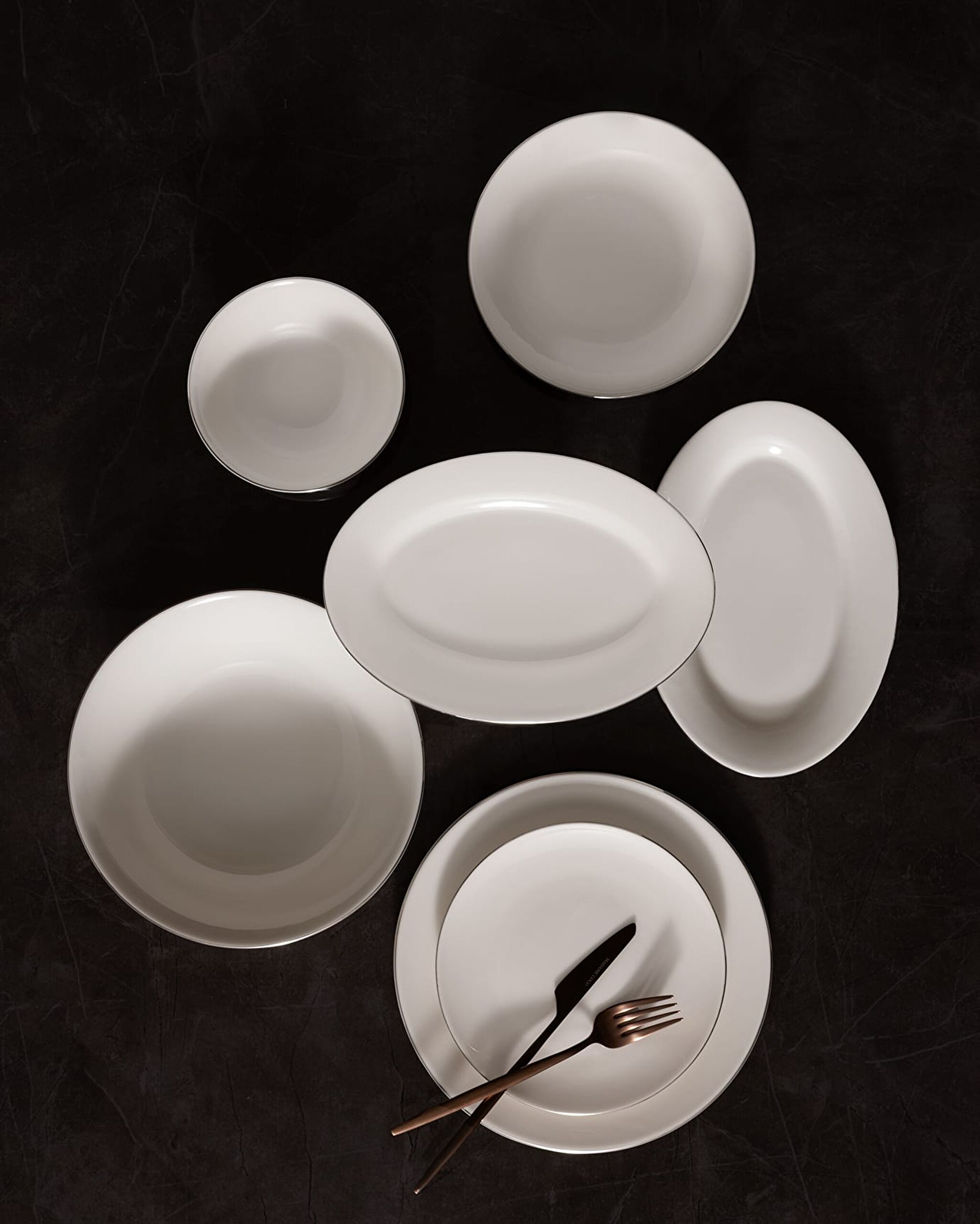 Helios 27 Piece Dinner Set Gold/platinum - 0