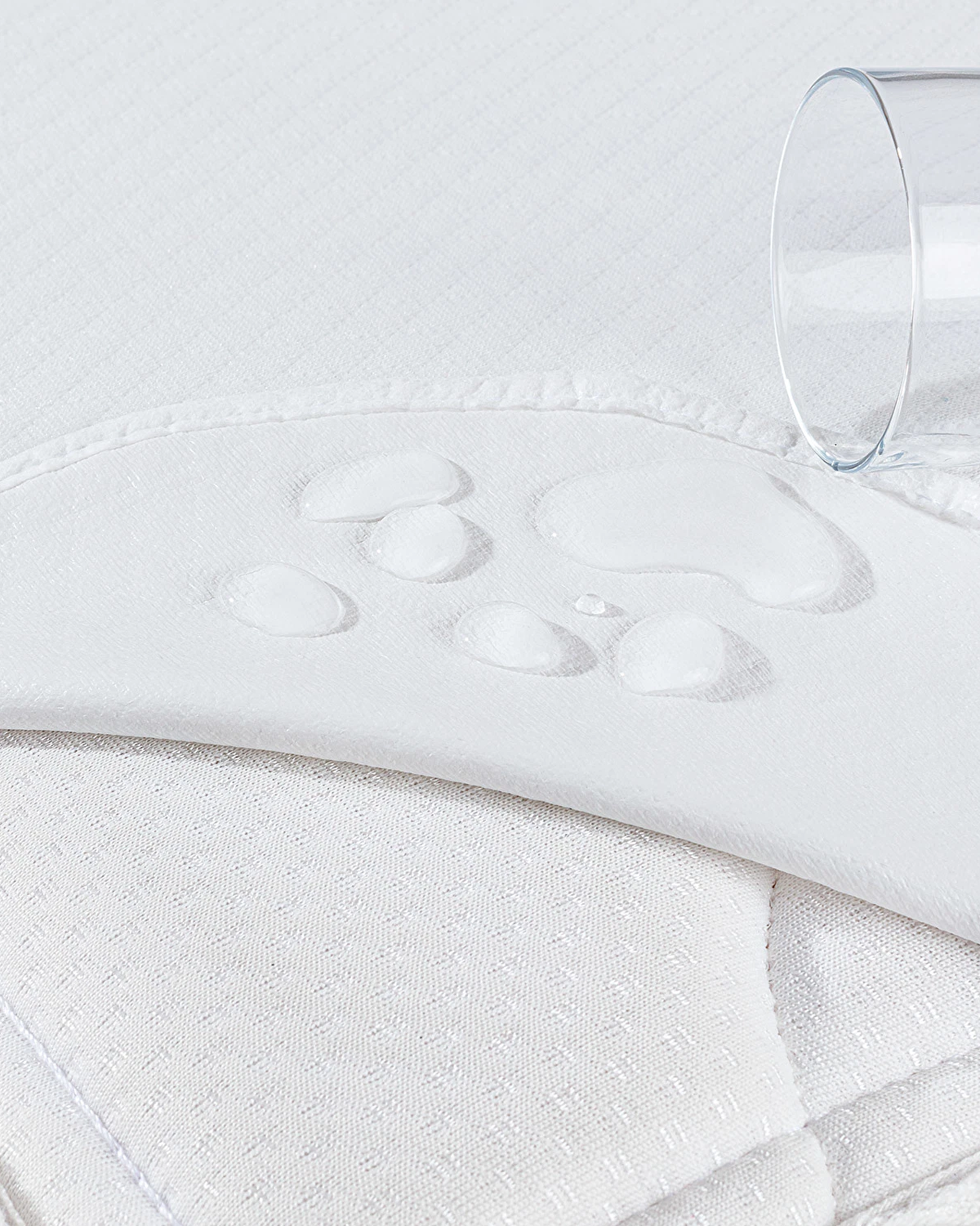 Flore Liquid-Proof Corner Elastic Single Bed Mattresses - White - 4