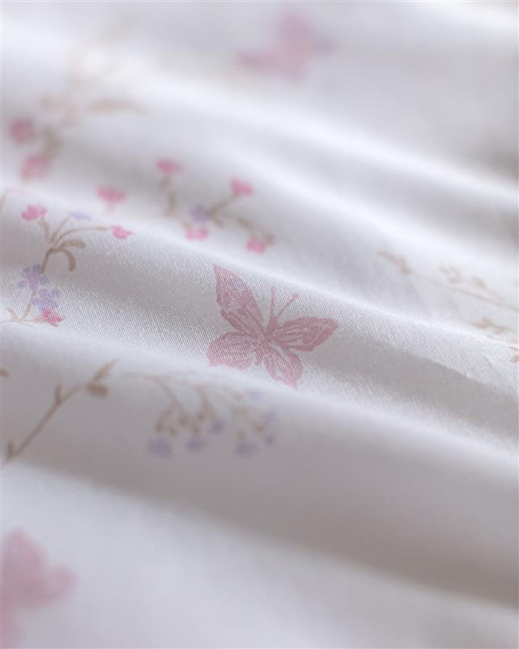 Parure de lit Abelle King Size 100 % coton Ranforce imprimé - Beige/Poudre - 5