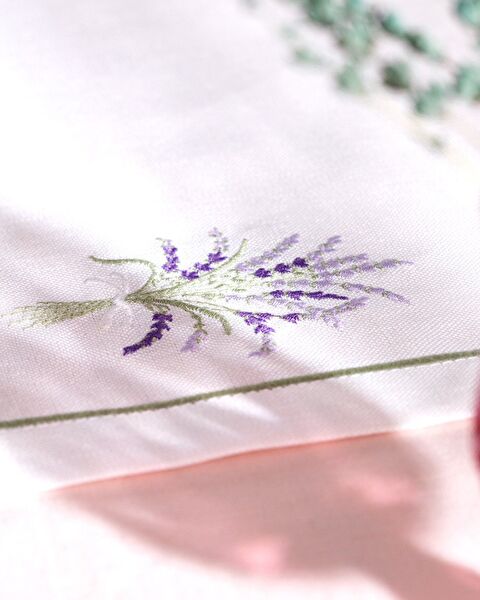 Set de Table 2 Pièces La Lavande - Blanc/Lilas - 1