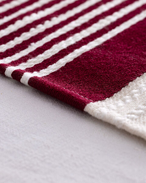 Set de Table 2 Pièces Virlet - Rouge/Beige - 3