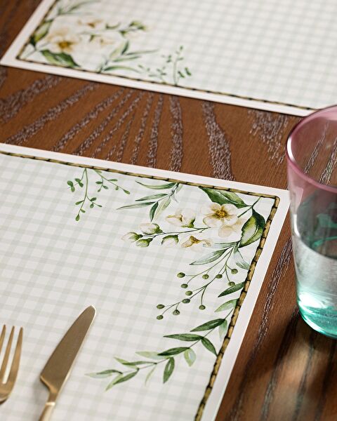 Set de Table Berne 4 Pièces - Vert - 1