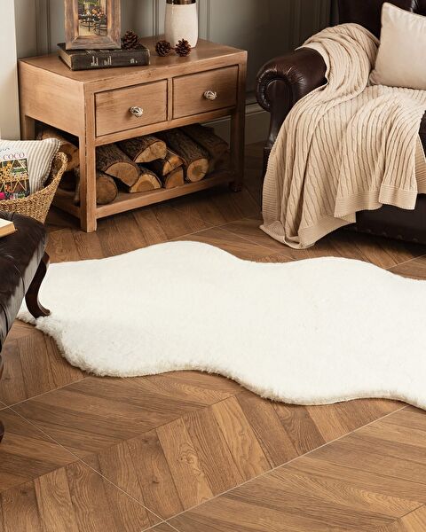 Arc En Ciel Rabbit Pelt - White - 90x150 cm - 0