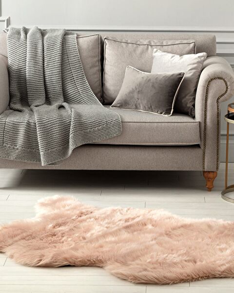 Leila Sheepskin - Powder - 120x180 cm - 0