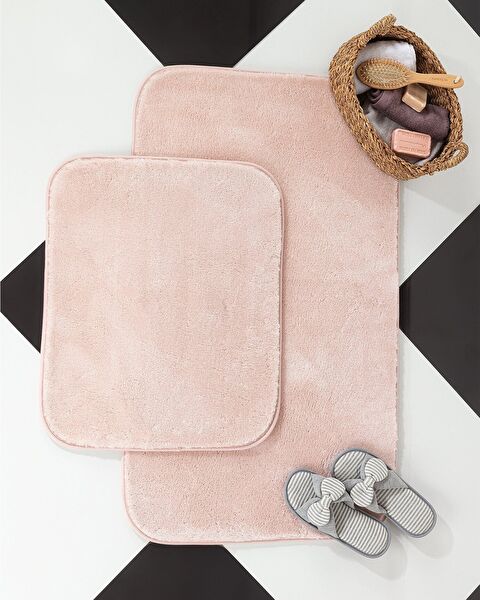 Carol 2-Piece Bath Mat - Powder - 60x100 cm - 0