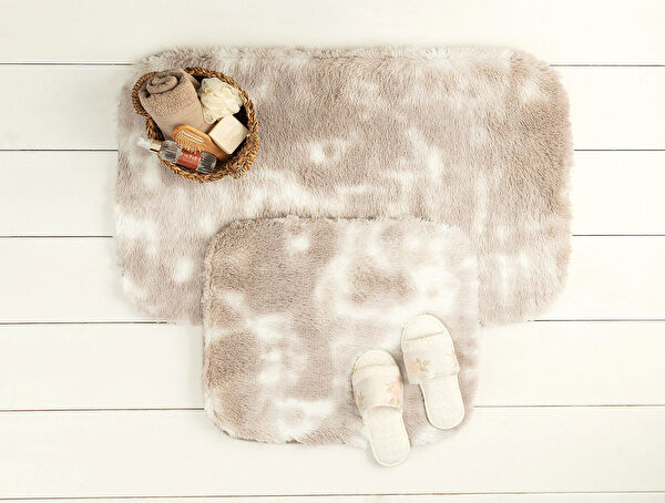 Damien Bath Mat - White/Grey - 60x100 cm - 1