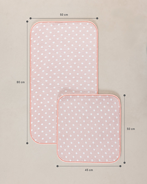 Brume Polka Dot 2-piece Bath Mat - 5