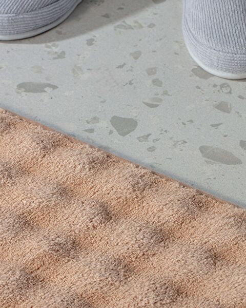 Reflet Bubble 2-Piece Bath Mat - Beige - 4