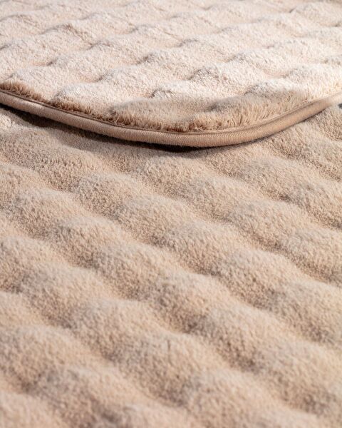 Reflet Bubble 2-Piece Bath Mat - Beige - 2