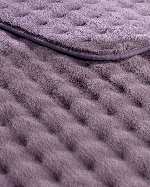 Reflet Bubble 2-Piece Bath Mat - Dark Plum - 2