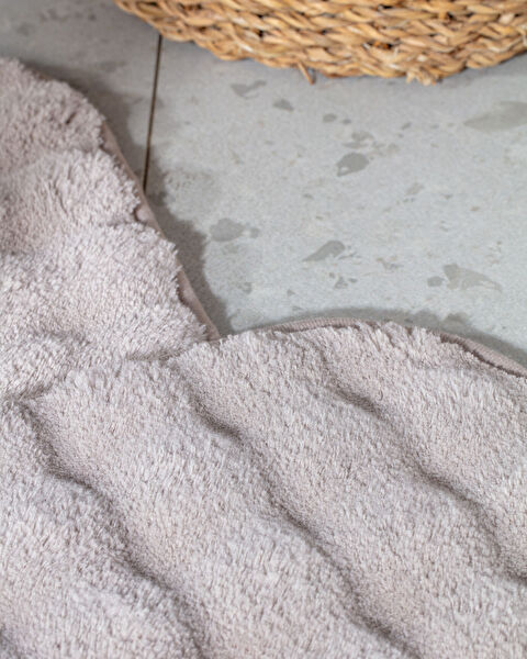 Reflet Bubble 2-Piece Bath Mat - Stone - 3