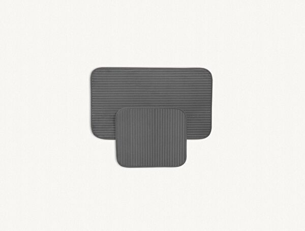 Mathılda 2-Piece Bath Mat - Anthracite - 50x80 cm - 1