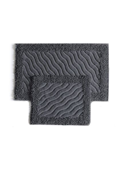 Marlie Bath Mat - Dark Grey - 60x100 cm - 1