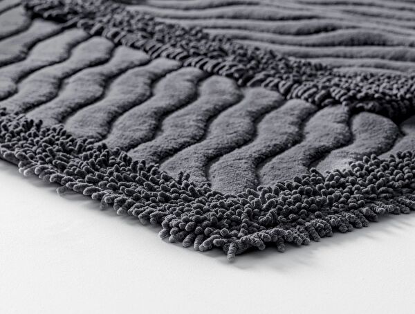 Marlie Bath Mat - Dark Grey - 60x100 cm - 2
