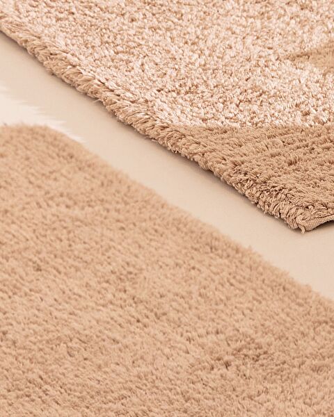 Cameo 2-Piece Cotton Bath Mat - Beige - 60x100 cm - 1